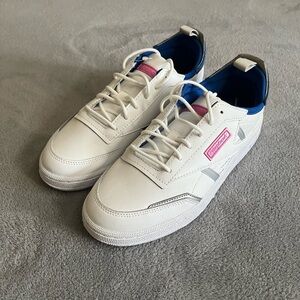 NWOT Reebok Club C White/blue/pink Shoes Women’s Size 8